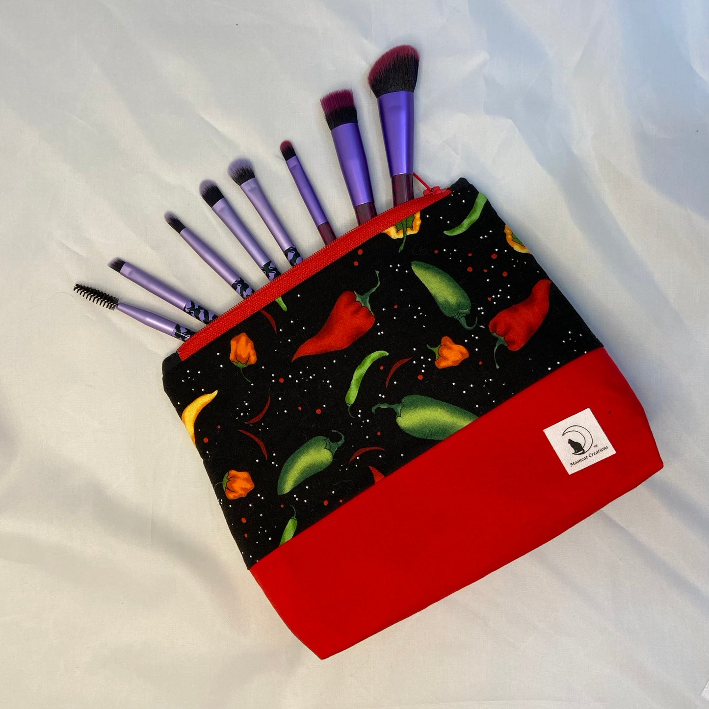 Custom large zipper pouch