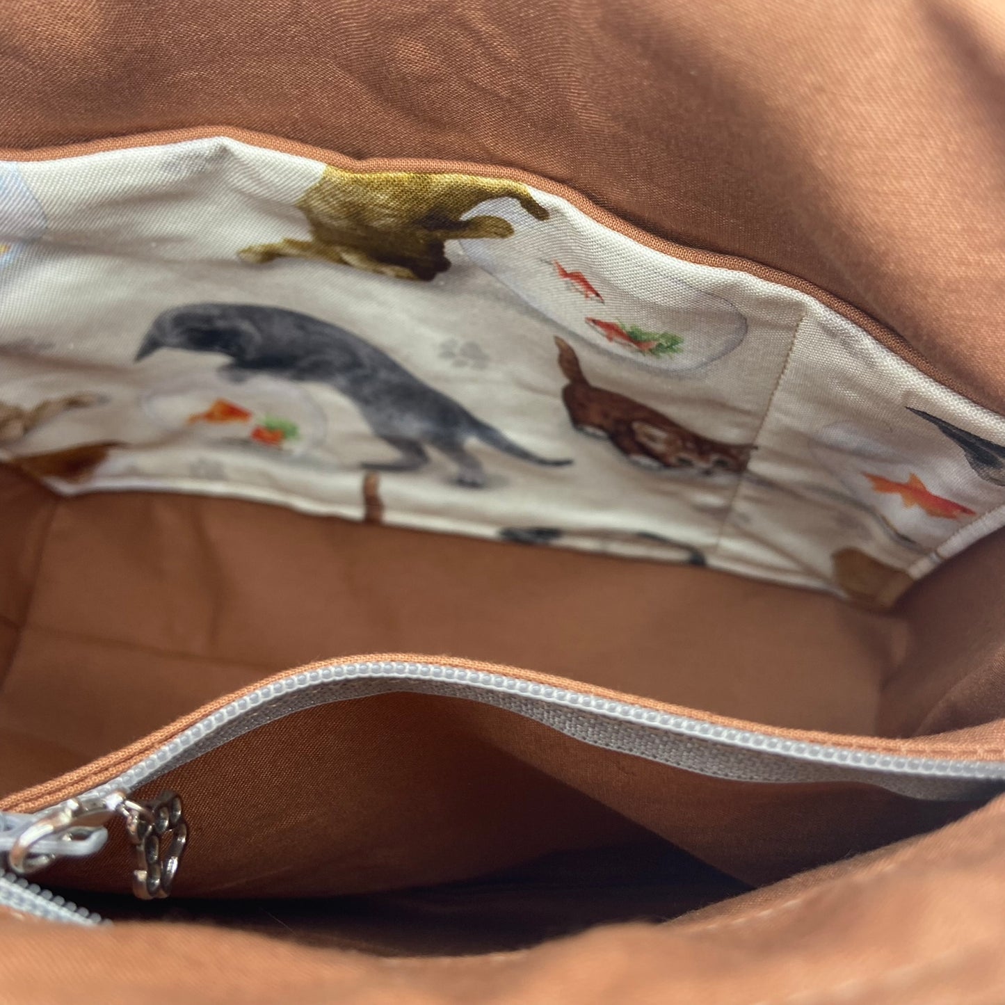 Feline Fisherman Crossbody Purse