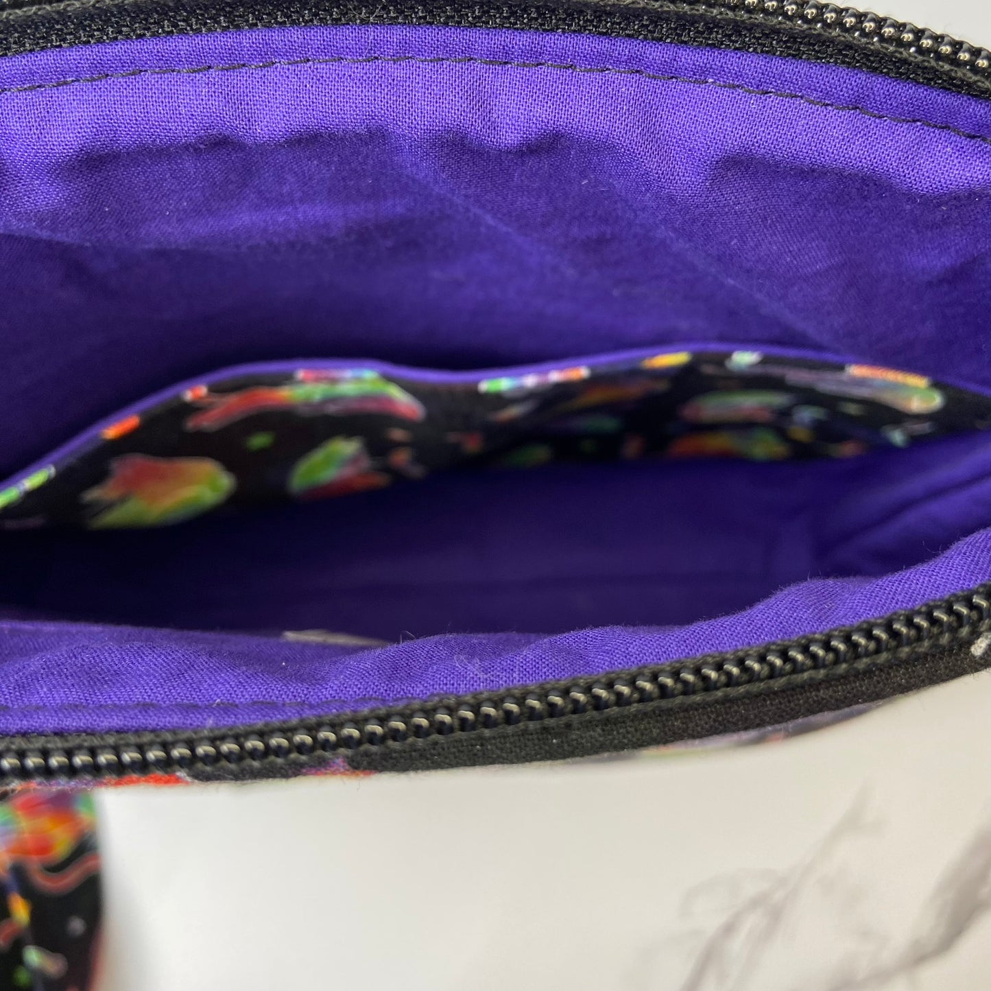 Cosmic Cats Black Crossbody Purse