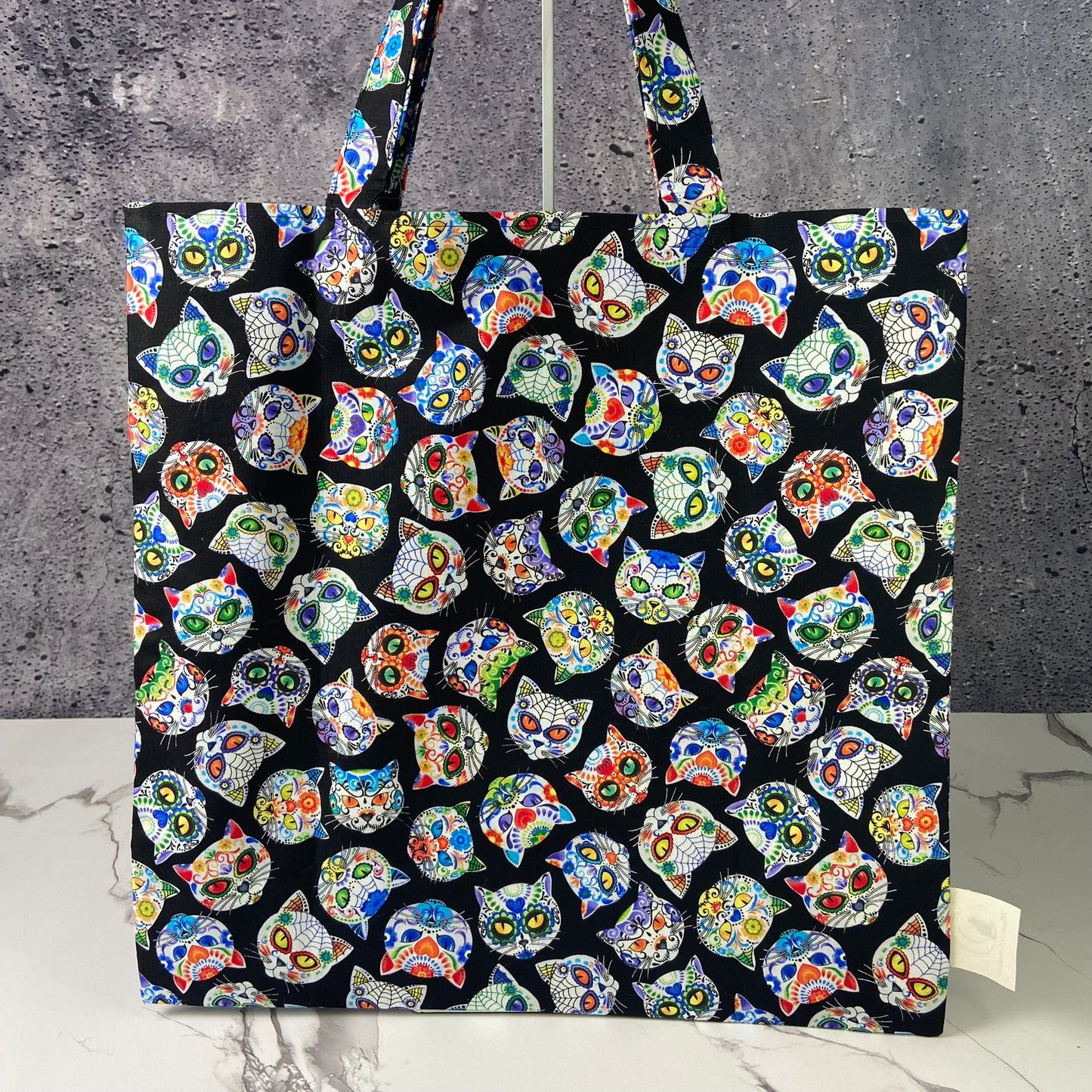 Sugar Skull Cats Folding Bag