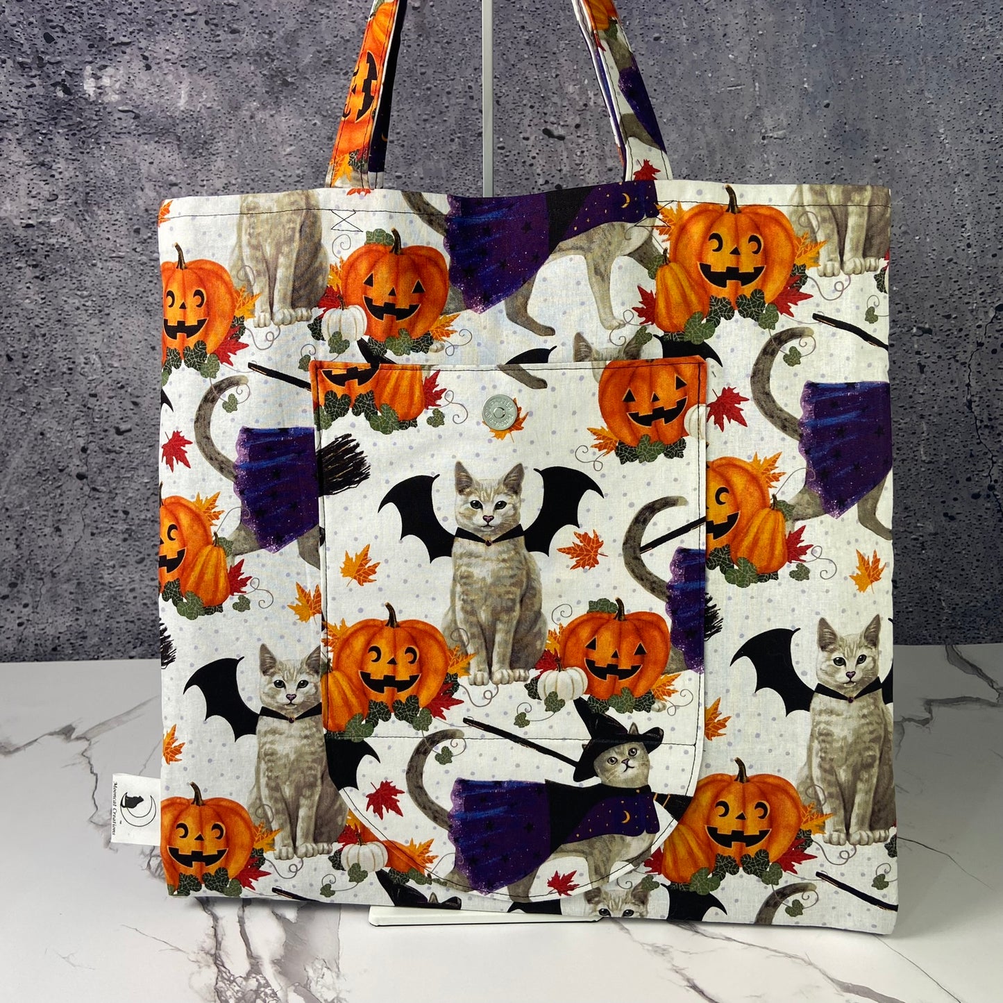 Halloween Cats in Costume Folding Bag