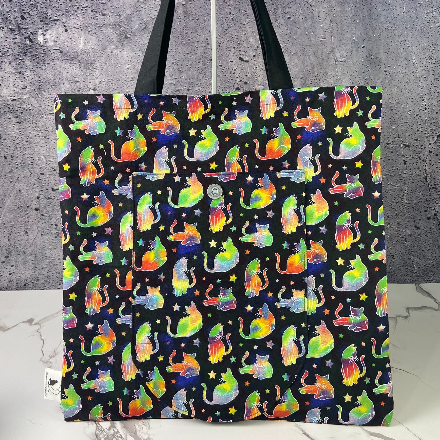 Cosmic Cats Folding Bag