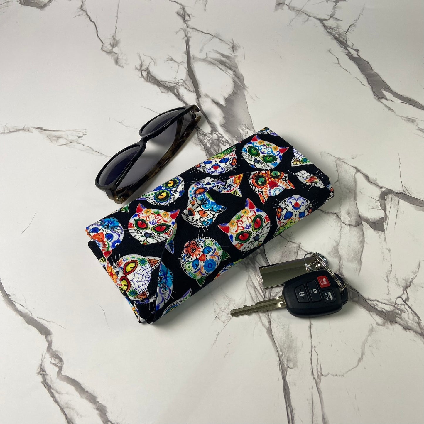 Sugar Skull Cats Folding Bag