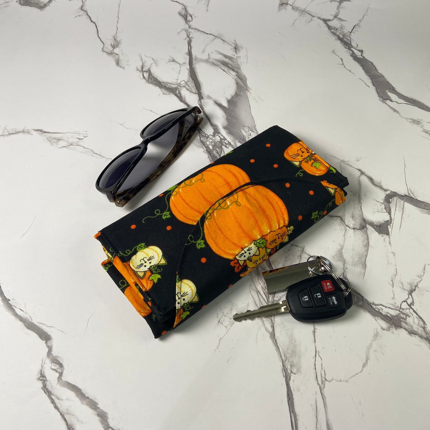 Pumpkin Cats Folding Bag