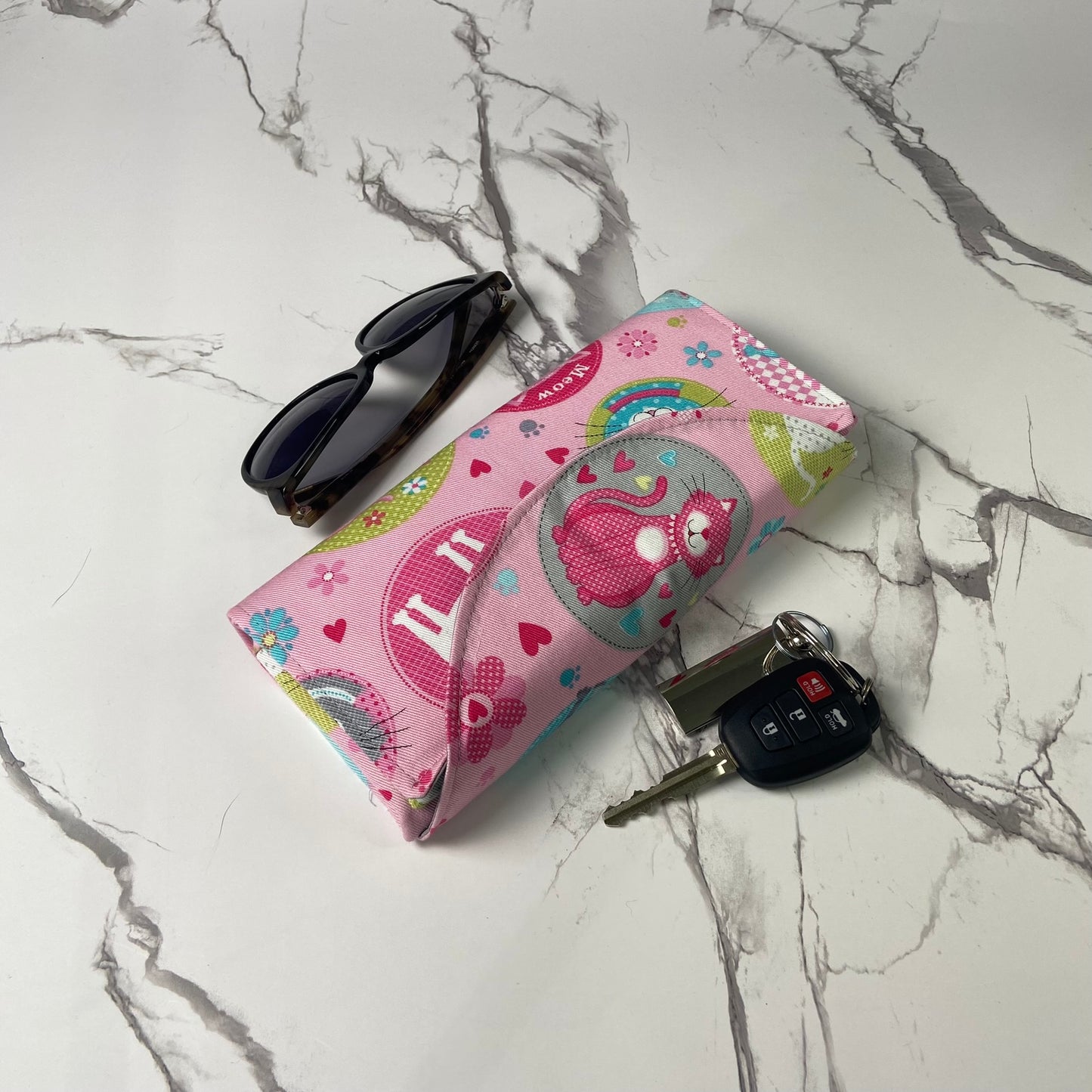 Pink Cats Folding Bag