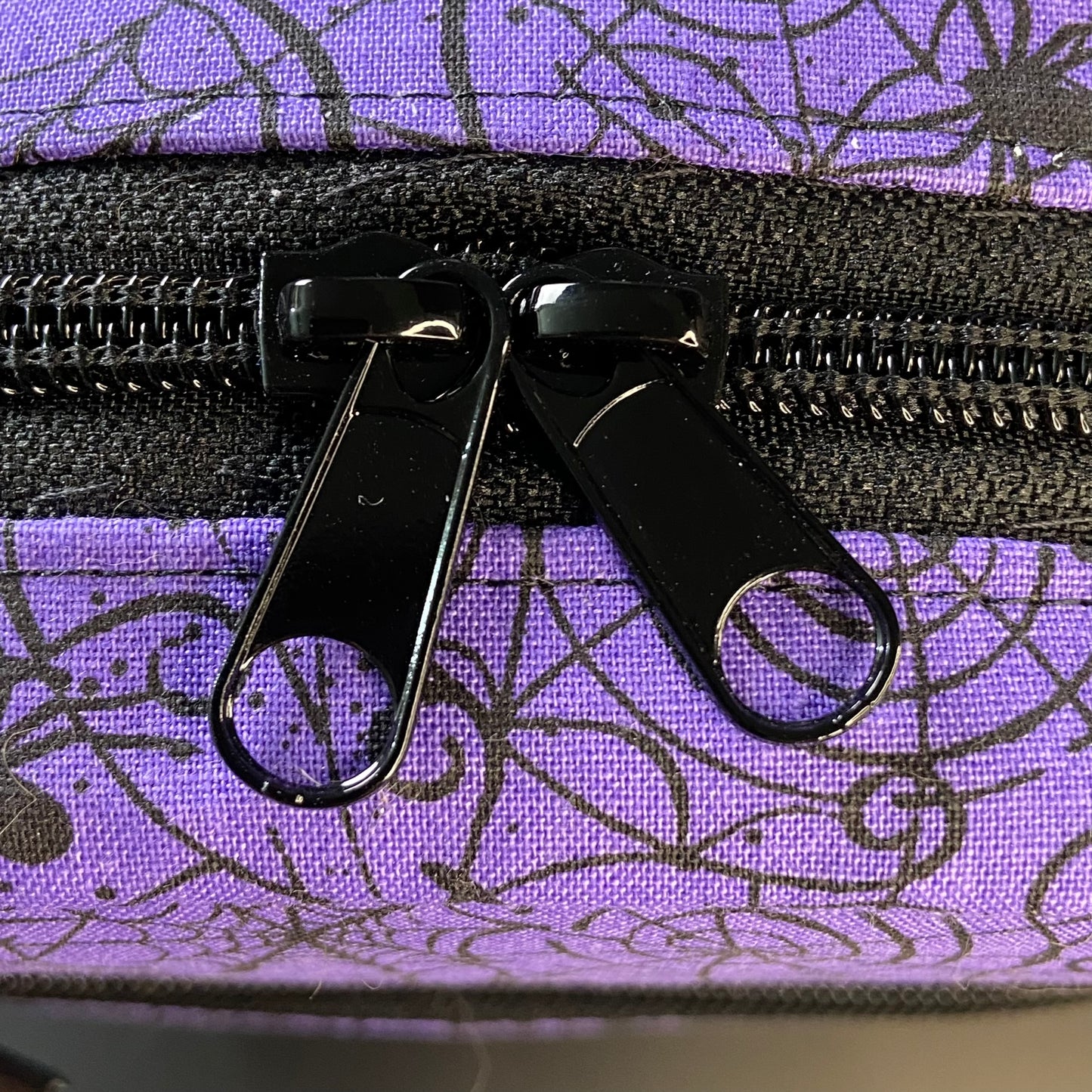Purple Webs Coffin Crossbody Bag
