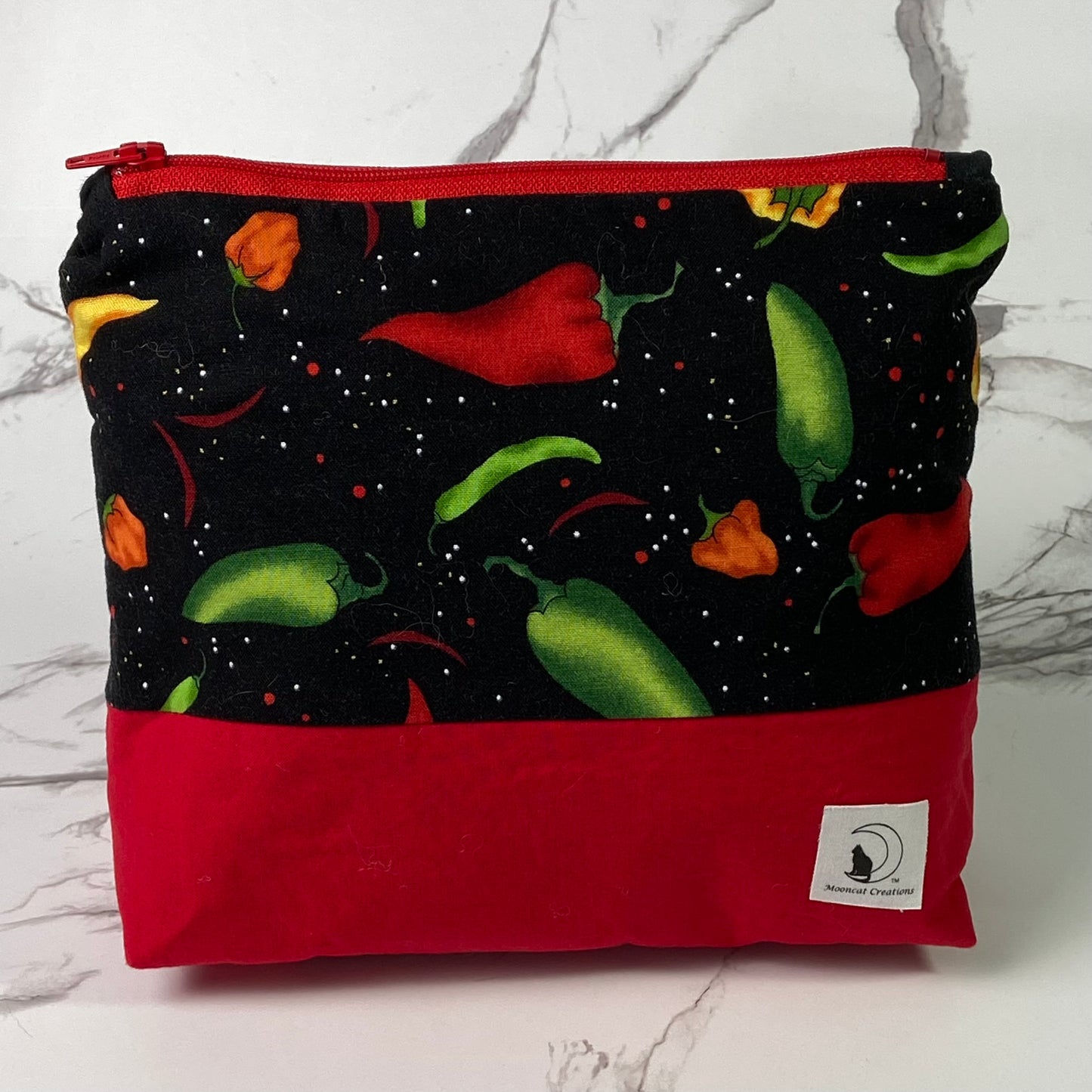 Custom large zipper pouch