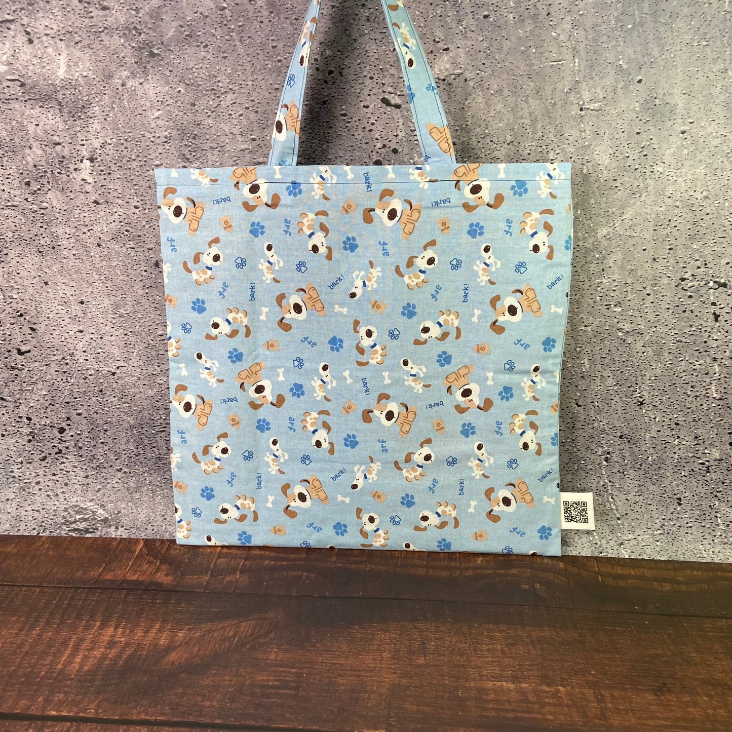 Blue Bark-Woof folding bag