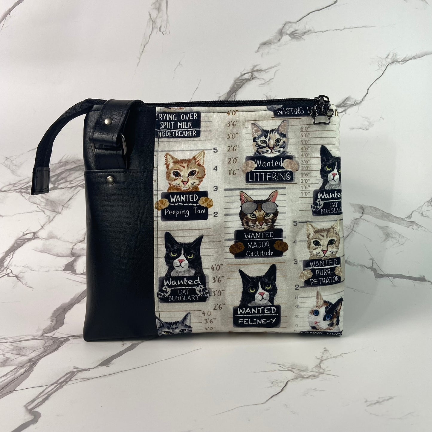 Jailbird Cats Crossbody Purse