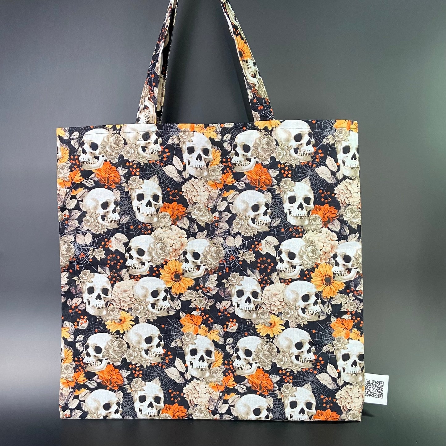 Fall Skulls Folding Tote Bag