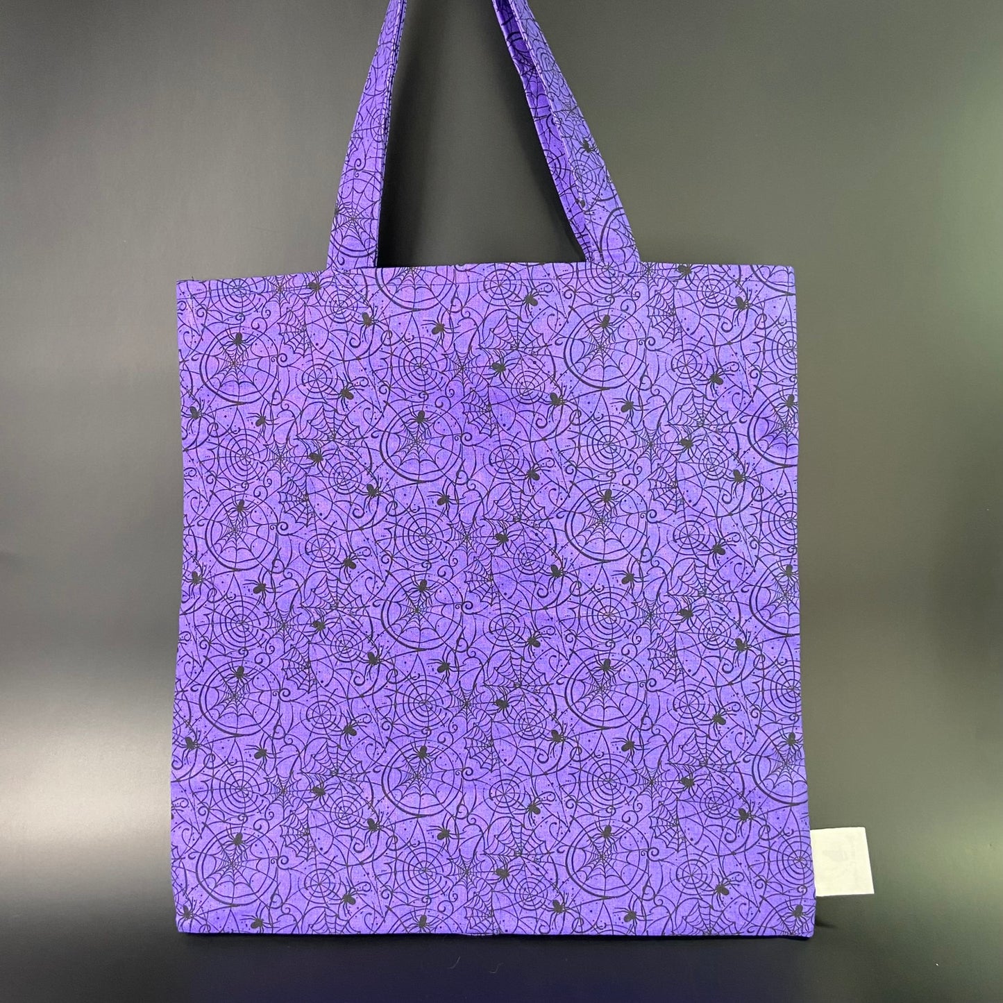 Purple Webs Folding Tote Bag