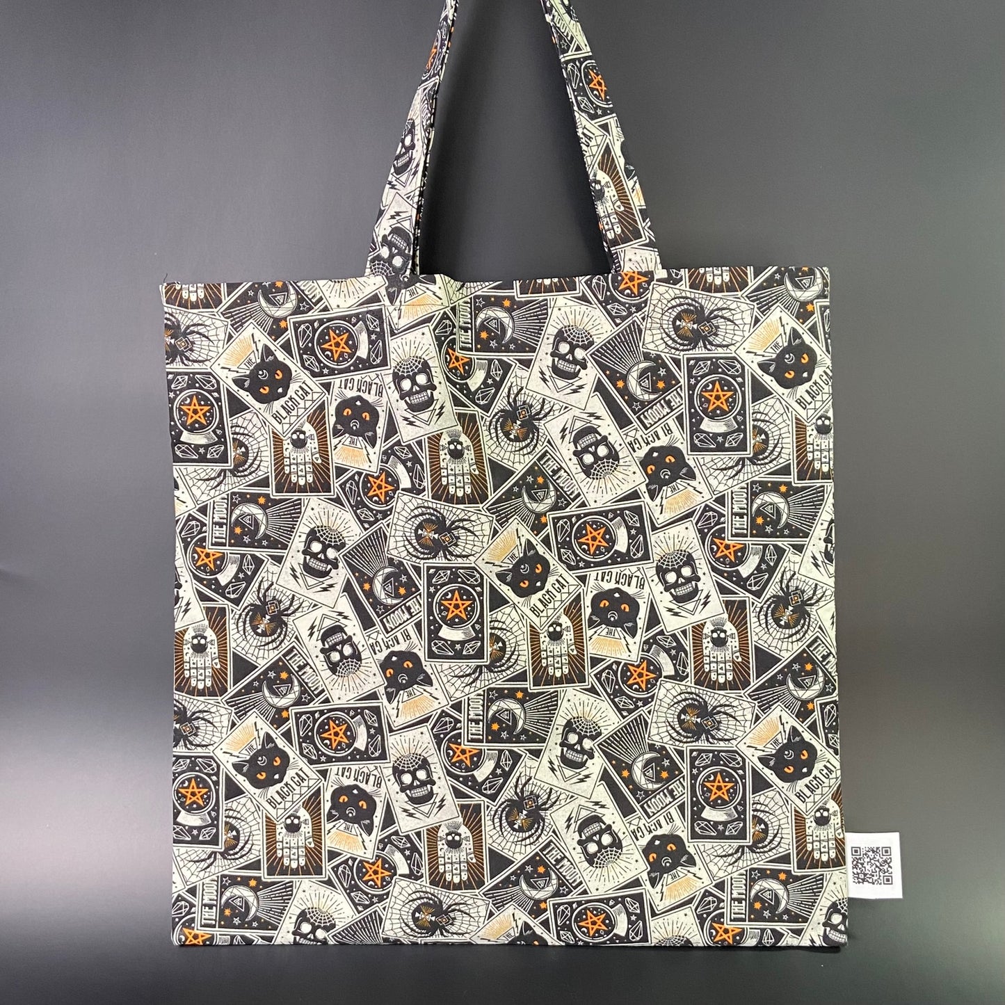 Black Cat Tarot Folding Tote Bag